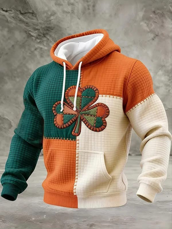 St Patrick's Day Shamrock Hoodie Men's Ireland Irish Happy Saint Patrick's Day Gifts 2026 - Lilybirchmarket