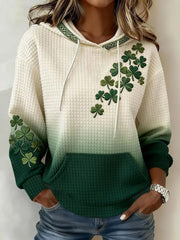 St Patrick's Day Shamrock Hoodie Women's Apparel Great St Patrick's Day Gifts For Her - Lilybirchmarket