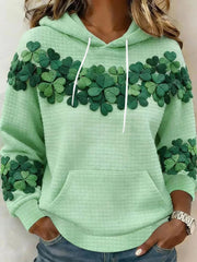 St Patrick's Day Shamrock Hoodie Women's Lucky Clover Best St Patrick's Day Gifts For Her - Lilybirchmarket