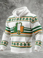 St Patricks Day Shamrock Irish Flag Match Colors Hoodie Irish Lucky Clover Clothings Gift For Him - Lilybirchmarket
