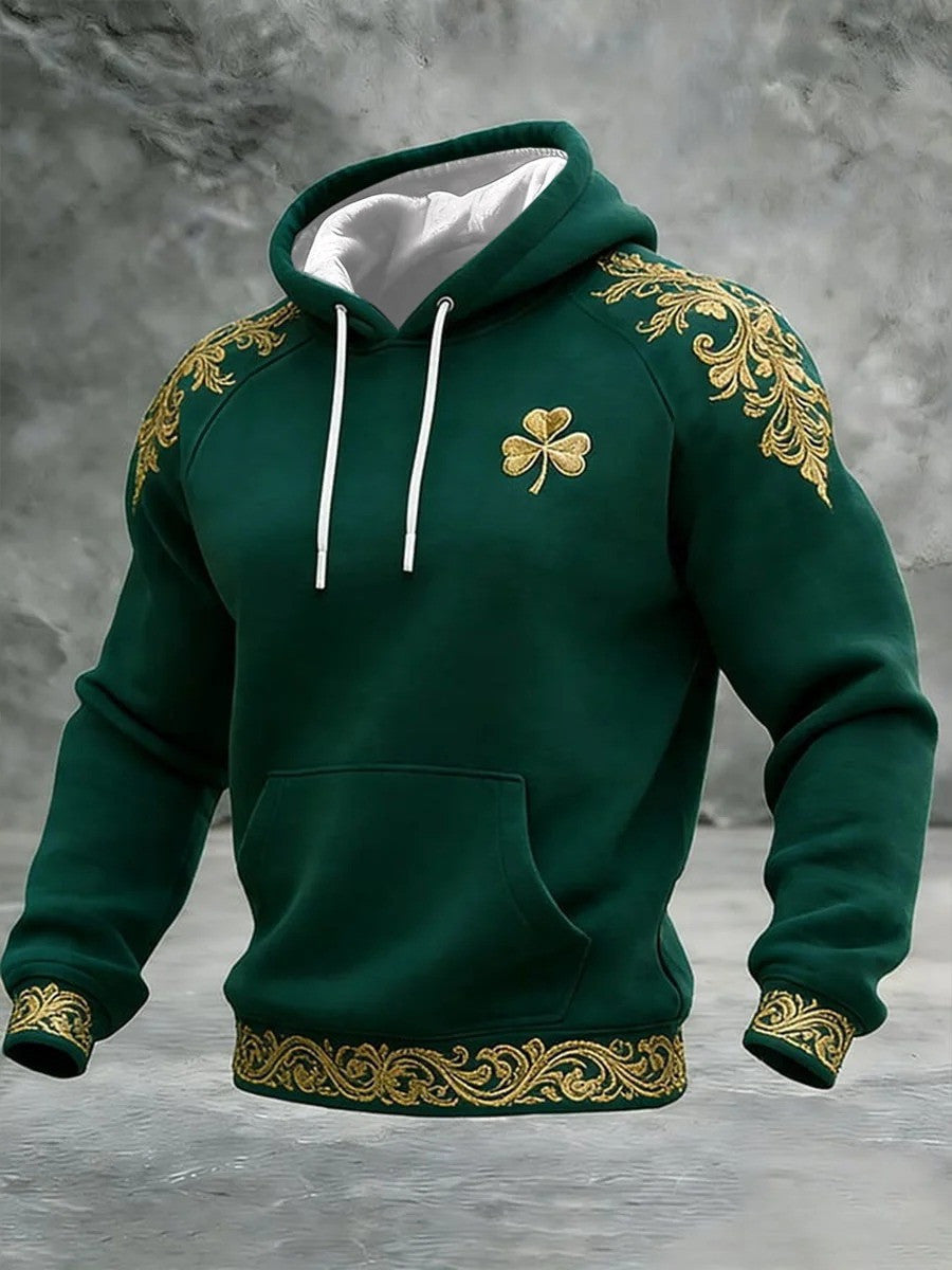 St Patrick's Day Shamrock Slainte Hoodie Men's Clothes Irish Unique St Patrick's Day Gifts - Lilybirchmarket