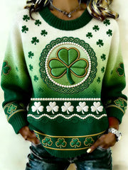  St Patrick's Day Shamrock Sweater Forever Irish Shamrock Shirt St Pattys Day Gifts - TradiViet
