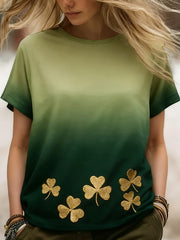  St Patrick's Day Shamrock T-Shirt Irish Holiday St Pattys Shirts Womens St Patricks Day Gift - TradiViet