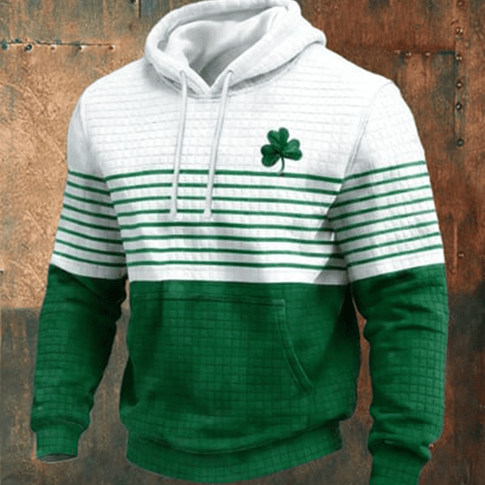 St Patrick's Day Shamrock Vintage Hoodie Saint Patricks Day Outfits Best Gift For Boyfriend - Lilybirchmarket