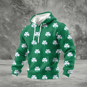 St. Patrick's Day Shamrocks Hoodie Saint Patricks Day Outfits Present Ideas For Him - Lilybirchmarket