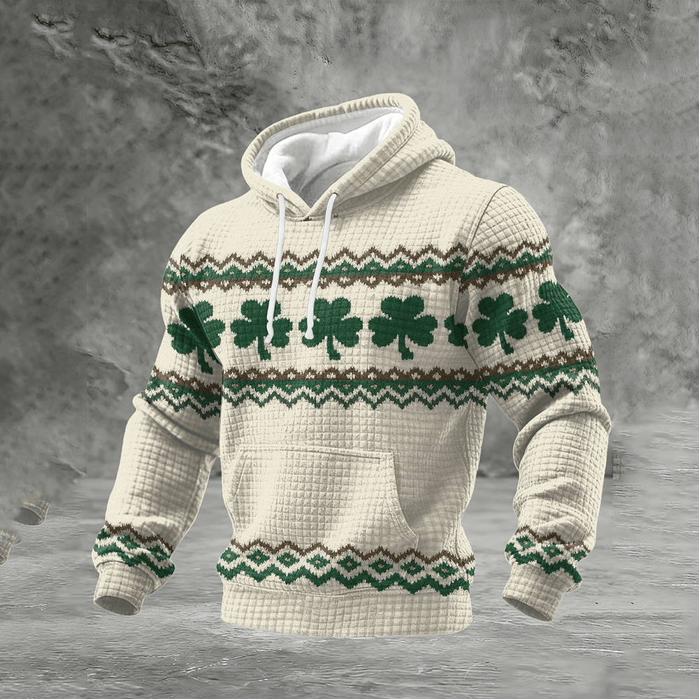 St Patrick's Day Shamrocks Hoodie St Patrick's Day Hoodie St Patrick Gift - Lilybirchmarket