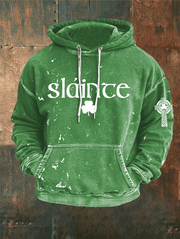 St Patrick's Day Slainte Hoodie St Paddys Clothes Gift Ideas For Men Ireland - Lilybirchmarket