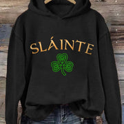 St Patrick's Day Slainte Hoodie St Pattys Day Womens Clothing Gifts For Girlfriend Ireland - Lilybirchmarket