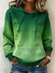 St Patrick's Day Slainte Shamrock Hoodie Women's Apparel Best St Patty's Day Gift Ideas - Lilybirchmarket