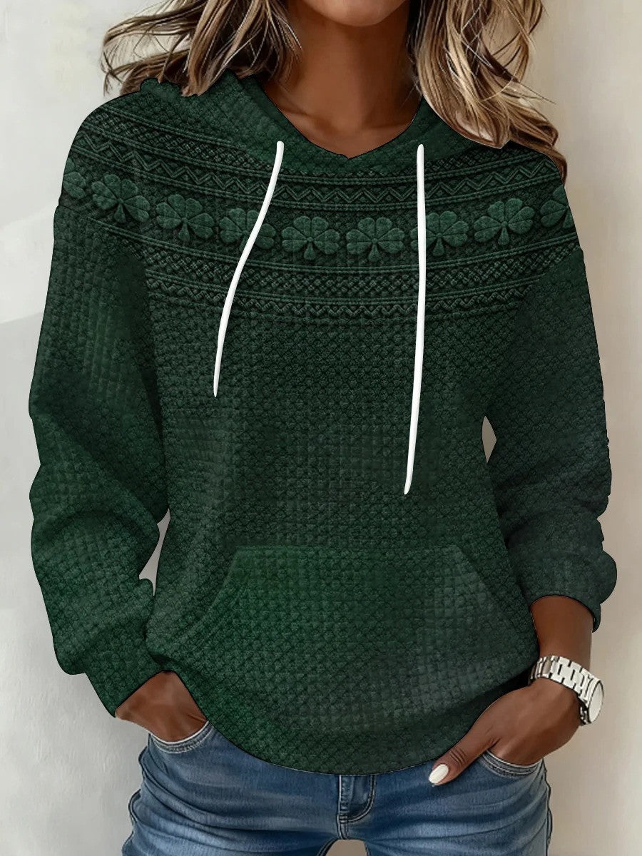 St Patrick's Day Slainte Shamrock Hoodie Women's Happy Saint Patrick's Day Gifts 2026 - Lilybirchmarket