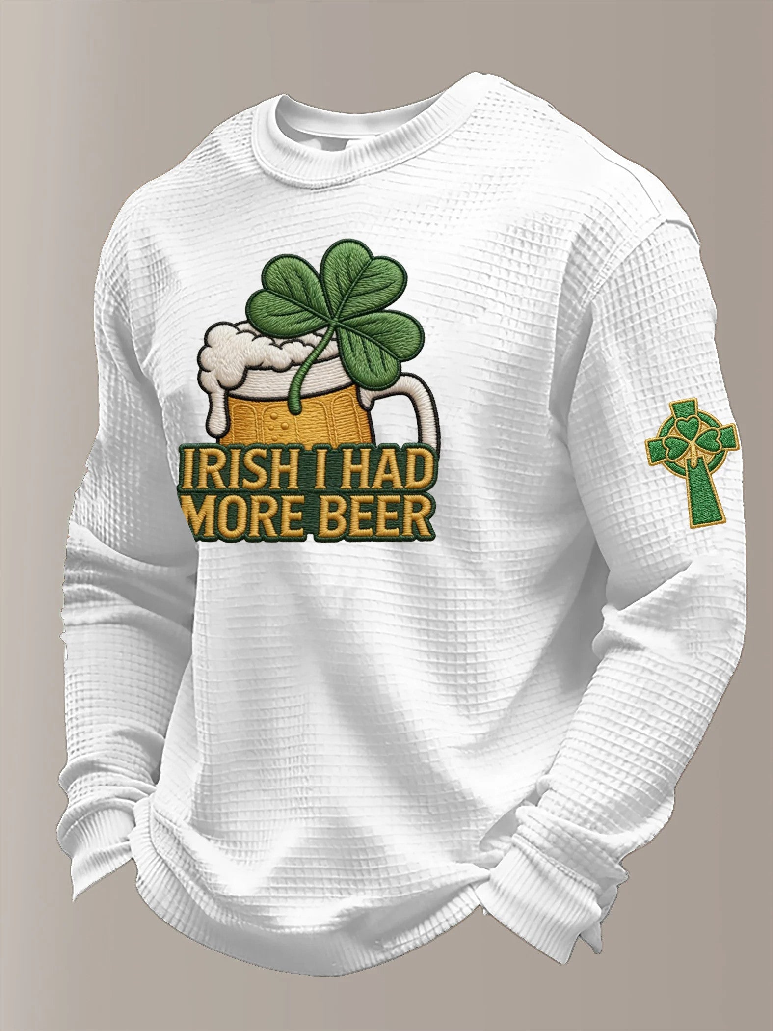  St Patrick'S Day Women Irish I Had More Beer Long Sleeve T Shirt Festive St. Paddy's Gift - TradiViet