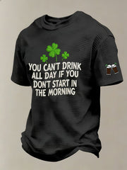  St Patrick's Day You Can't Drink All Day If You T-Shirt Mens St Patricks Shirt Gifts For Son - TradiViet