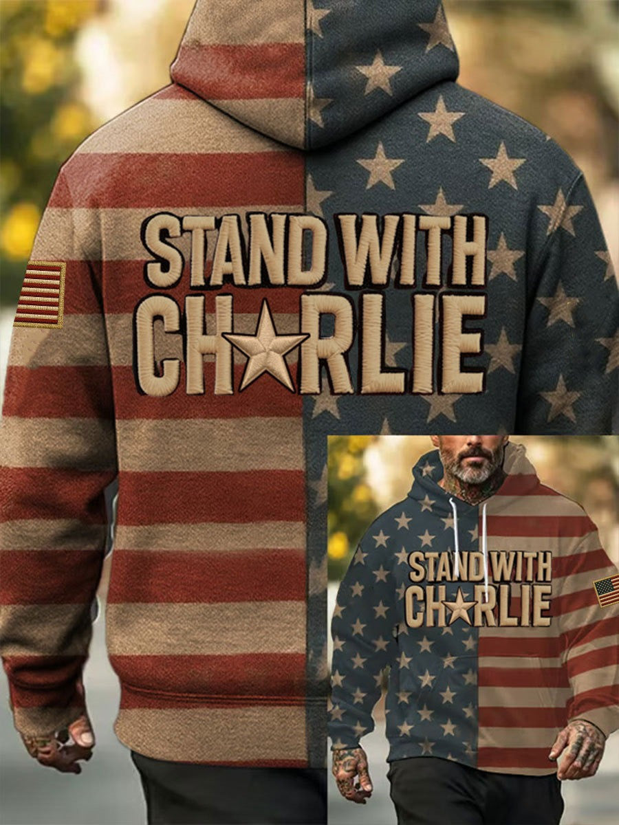 Stand With Charlie Kirk Hoodie This Is The Turning Point Shirt Charlie Kirk Supporters Gifts - Lilybirchmarket