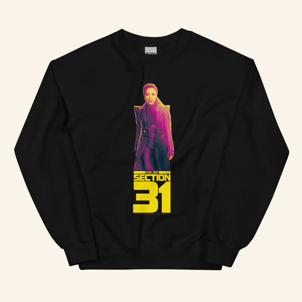 Star Trek Merch Section 31 Georgiou Black Sweatshirt Gifts For Besties - Lilybirchmarket