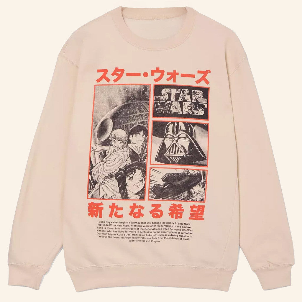Star Wars Merch Manga Panels Sweatshirt Gifts For Your Girlfriend - Lilybirchmarket