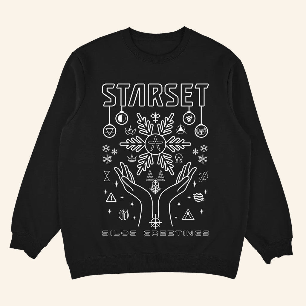 Starsetonline Merch Silos Greetings Holiday Sweatshirt Starset Sweatshirt Gifts For Rock Lovers - Lilybirchmarket