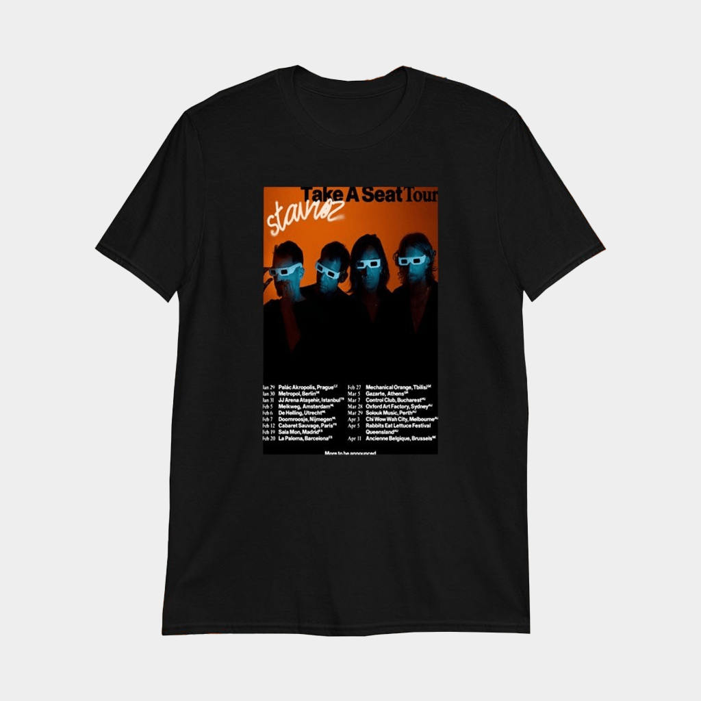Stavroz Take A Seat Tour 2026 Dates T-Shirt Stavroz Merch Gift Ideas For Music Lovers - Lily Birch Market
