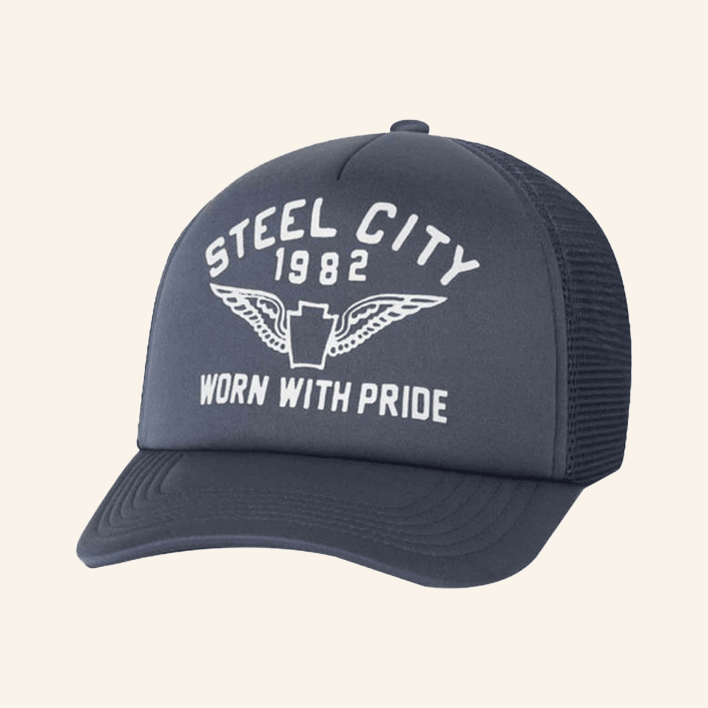 Steel City Merch Worn With Pride Trucker Hat Gifts For Father - Lilybirchmarket