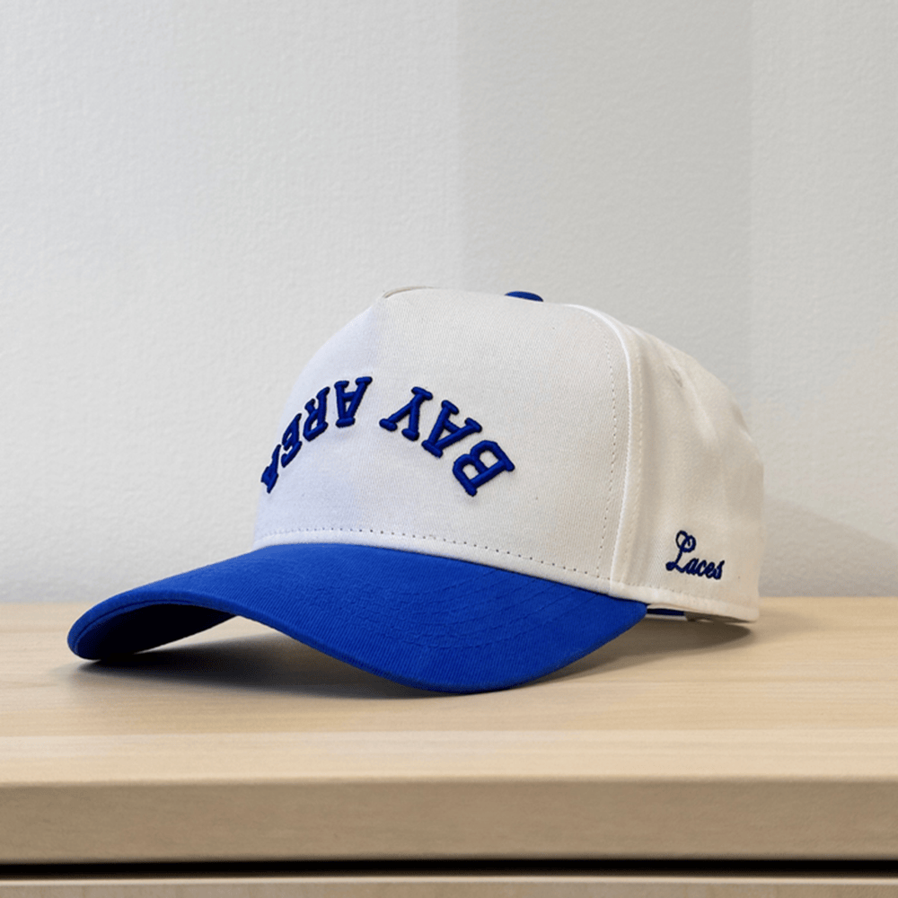 Steph Curry Bay Area Hat Upside Down Blue Embroidered Hat Basketball Fan Gift Ideas - Lilybirchmarket