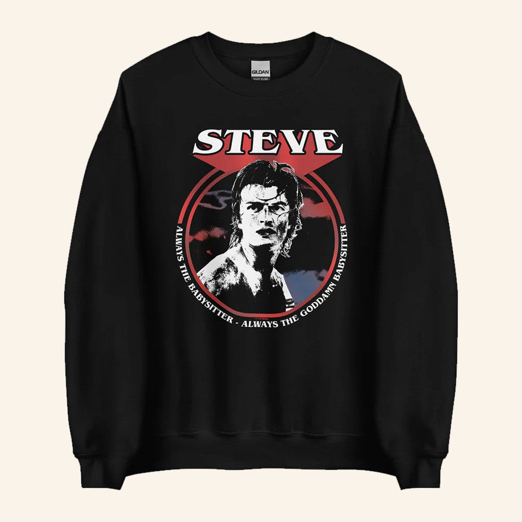 Steve Harrington Merch Stranger Things Steve Babysitter Sweatshirt Gifts For Brothers - Lilybirchmarket