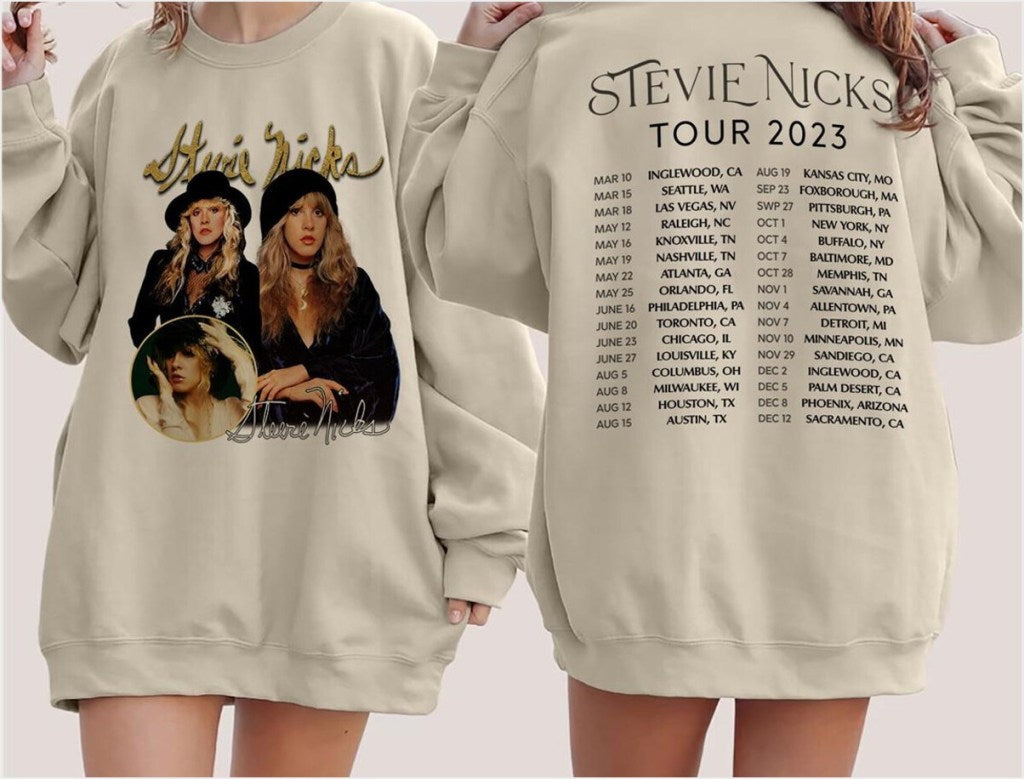 Stevie Nicks Vintage Sweatshirt, Stevie Nicks Tour Sweatshirt Gifts For Friends Trendy Merch - Lilybirchmarket