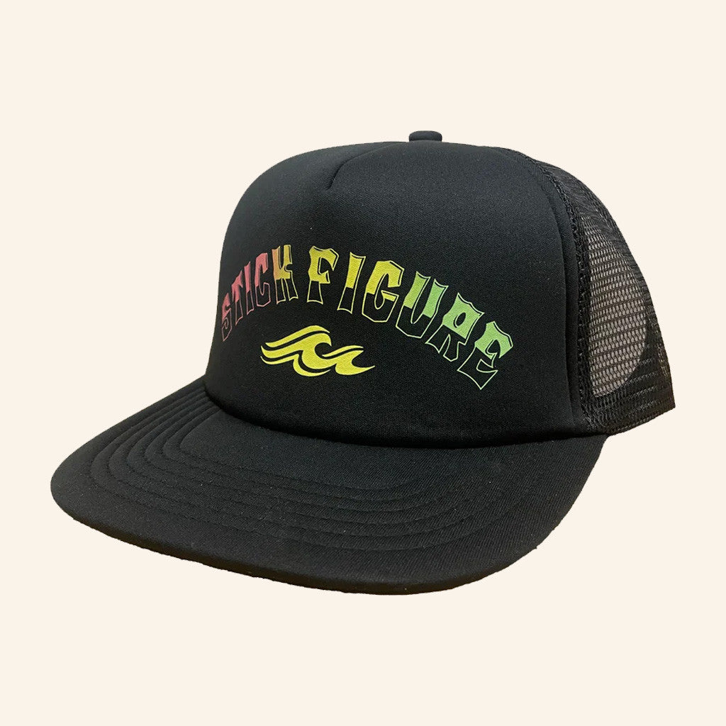 Stick Figure Merch Rasta Wave Snapback Trucker Hat Music Related Gifts For Guys - Lilybirchmarket