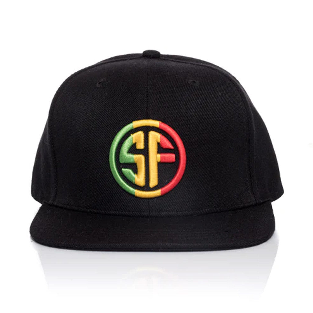 Stick Figure Merch Red Gold Green SF Embroidered Snapback Hat Cool Gifts For Music Lovers - Lilybirchmarket