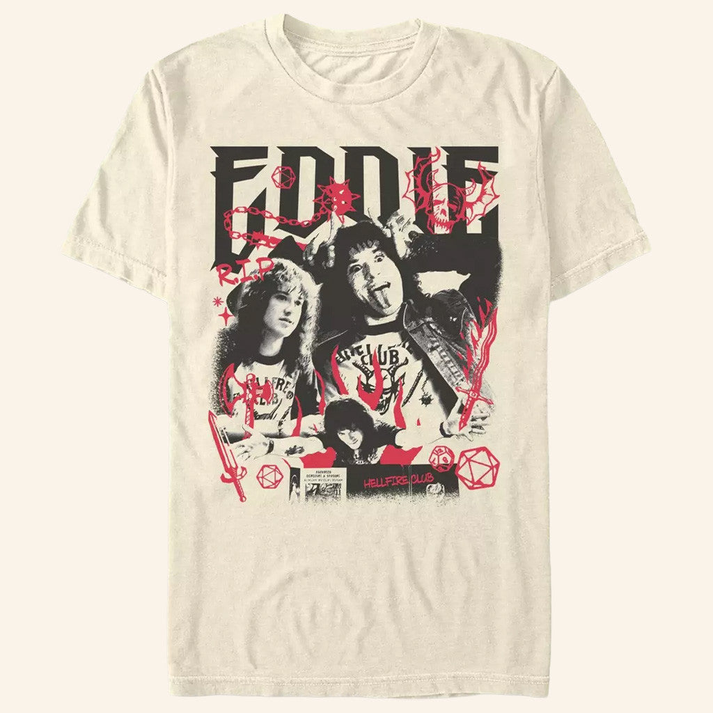 Stranger Things Eddie Munson Merch Eddie Munson Collage T-Shirt Gifts For Stranger Things Fans - Lily Birch Market