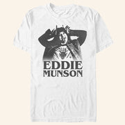 Stranger Things Eddie Munson Merch Horns T-Shirt Great Gifts For Husband - Lily Birch Market