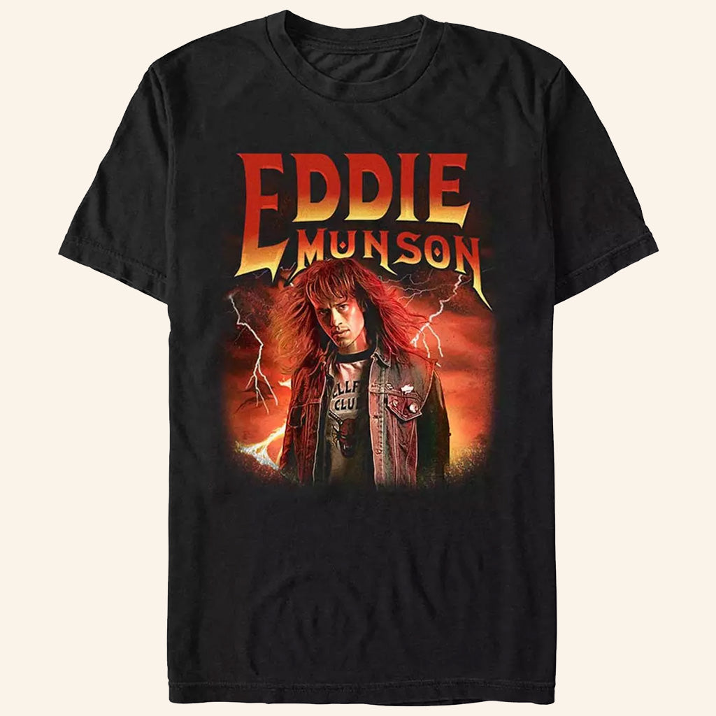 Stranger Things Eddie Munson Merch Metalhead T-Shirt Great Gifts For Men - Lily Birch Market