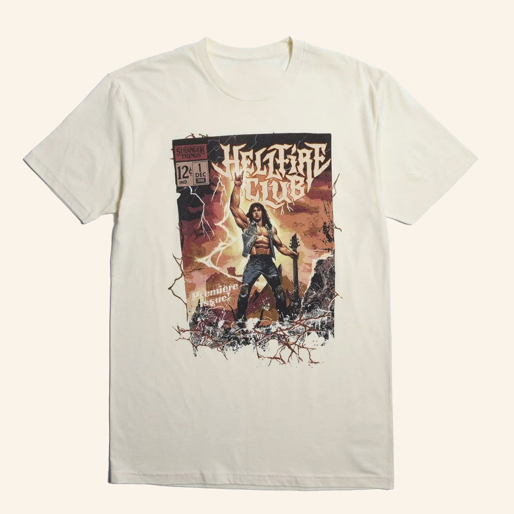 Stranger Things Hellfire Club Comic Book T-Shirt Stranger Things Merch Gifts For Fans - Lily Birch Market