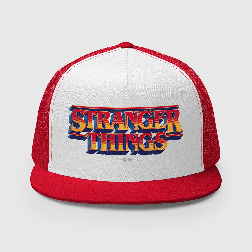 Stranger Things Merch Stranger Things Cult Classics Logo Trucker Snapback Hat Gifts For Brother - Lilybirchmarket