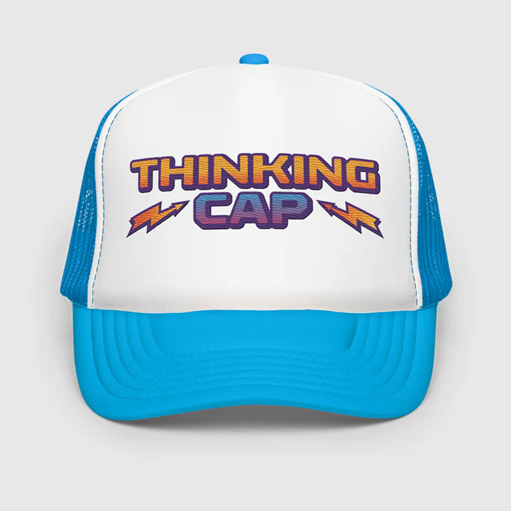 Stranger Things Merch Stranger Things Dustin's Thinking Trucker Hat Christmas Gifts For Guys - Lilybirchmarket