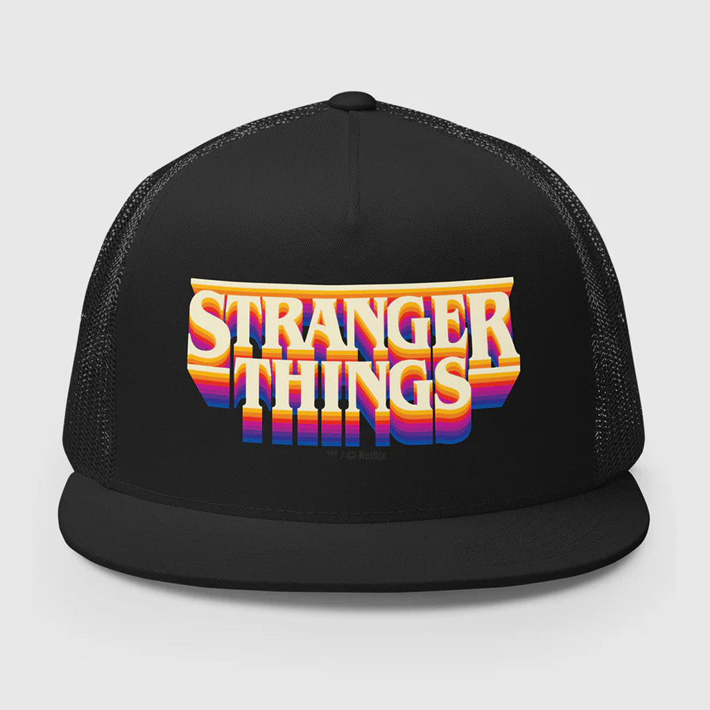 Stranger Things Merch Stranger Things Logo Trucker Snapback Hat Gift Ideas For Husband - Lilybirchmarket