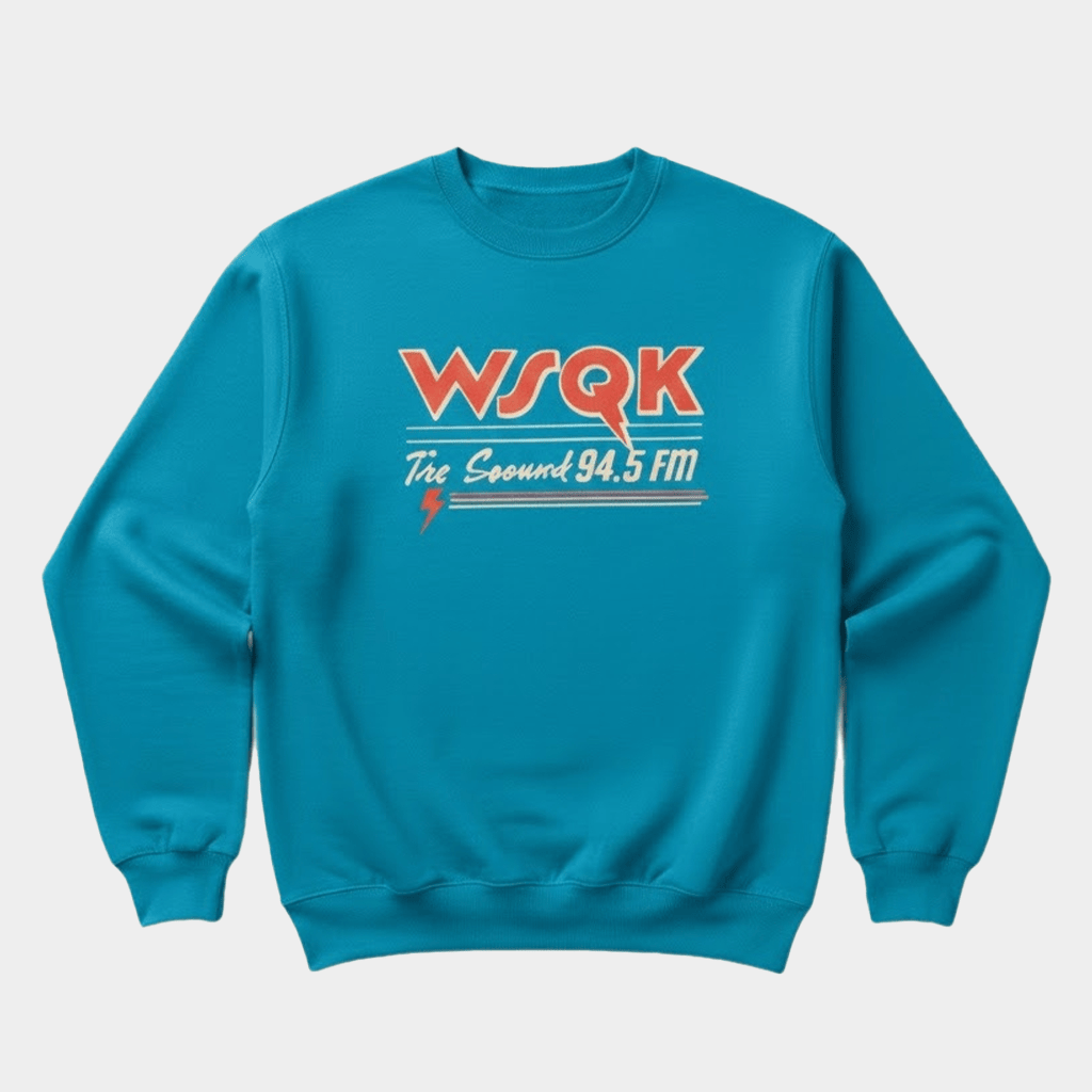 Stranger Things Season 5 Lucas Sinclair WSQK The Squawk Sweatshirt Stranger Things Merch - Lilybirchmarket