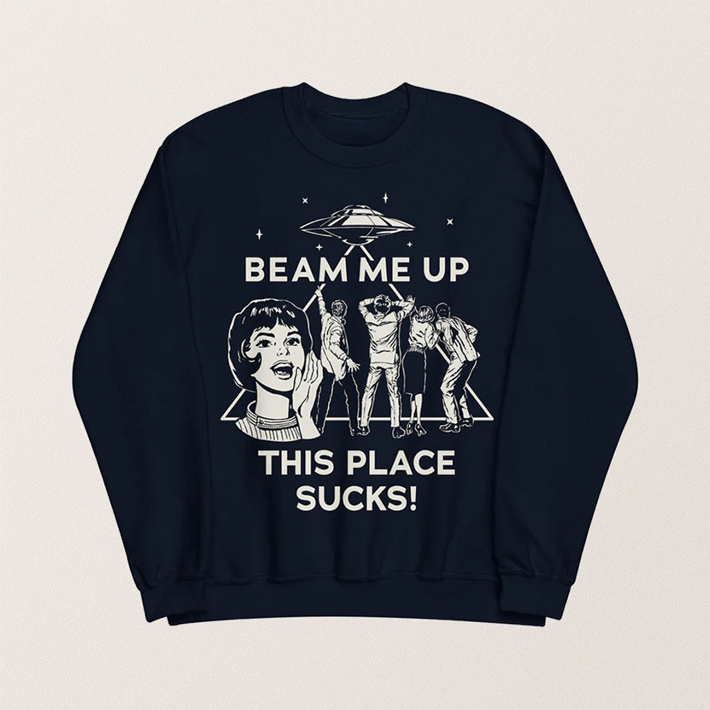 Stranger Things Season 5 Maya Hawke Beam Me Up Sweatshirt Best Gifts For Sister - Lilybirchmarket