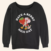 Strawberry Shortcake Merch Strawberry Shortcake Have A Berry Nice Day Sweatshirt Women's - Lilybirchmarket