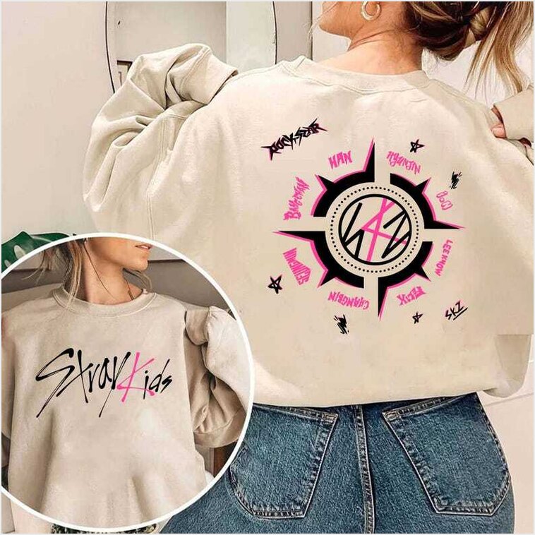 Stray Kids Album Sweatshirt Stray Kids Kpop Character Gifts For Besties Merch Clothing - Lilybirchmarket