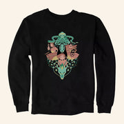 Studio Ghibli Merch Spirited Away Chihiro And No Face Group Crest Sweatshirt Gifts For Wife - Lilybirchmarket