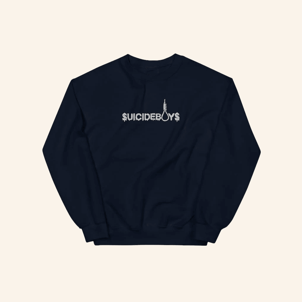 Suicide Boys Merch Embroidered Sweatshirt SuicideBoys Hoodie Gift Ideas For Music Lovers - Lilybirchmarket