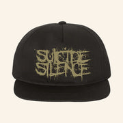 Suicide Silence Merch Suicide Silence Gold Logo Embroidered Snapback Hat Gifts For Father - Lilybirchmarket
