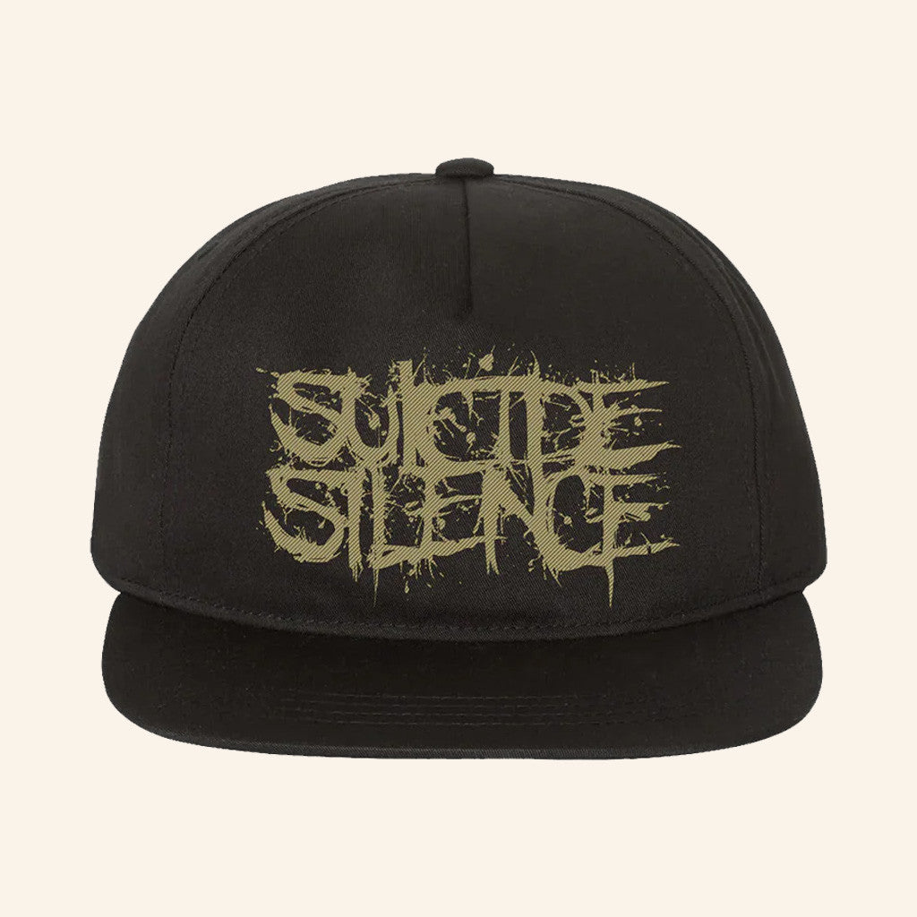 Suicide Silence Merch Suicide Silence Gold Logo Embroidered Snapback Hat Gifts For Father - Lilybirchmarket