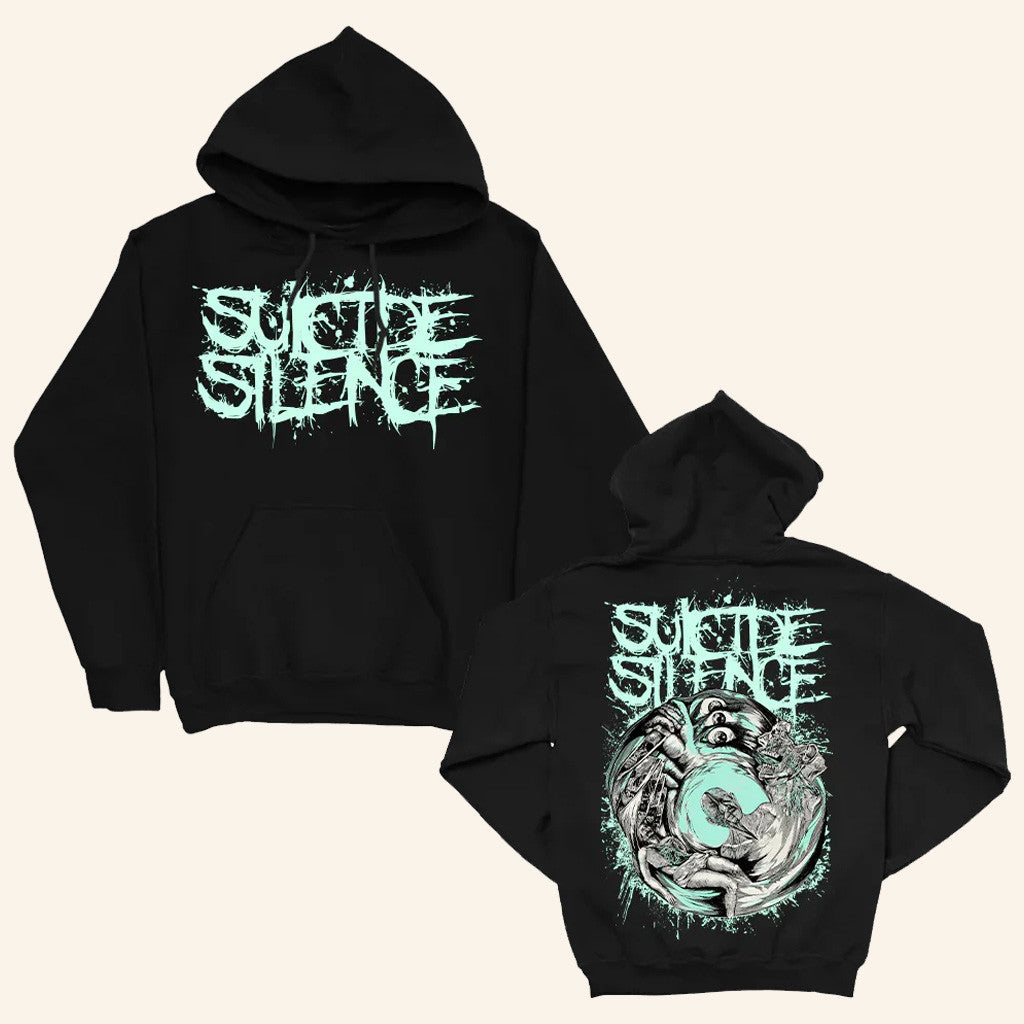 Suicide Silence Merch Suicide Silence Hands Of A Killer Glow In The Dark Hoodie Him Gifts - Lilybirchmarket