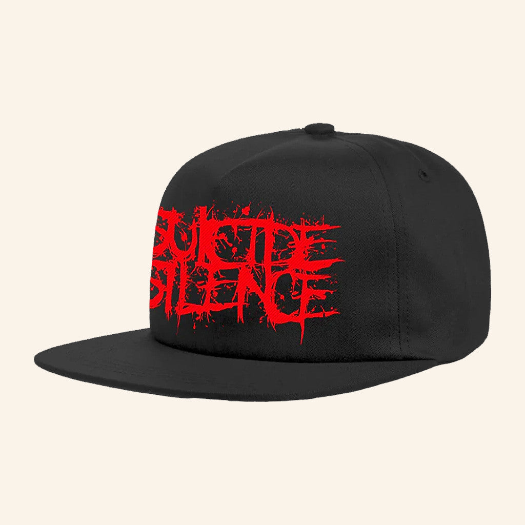 Suicide Silence Merch Suicide Silence Red Logo Embroidered Snapback Hat Gifts For Him - Lilybirchmarket