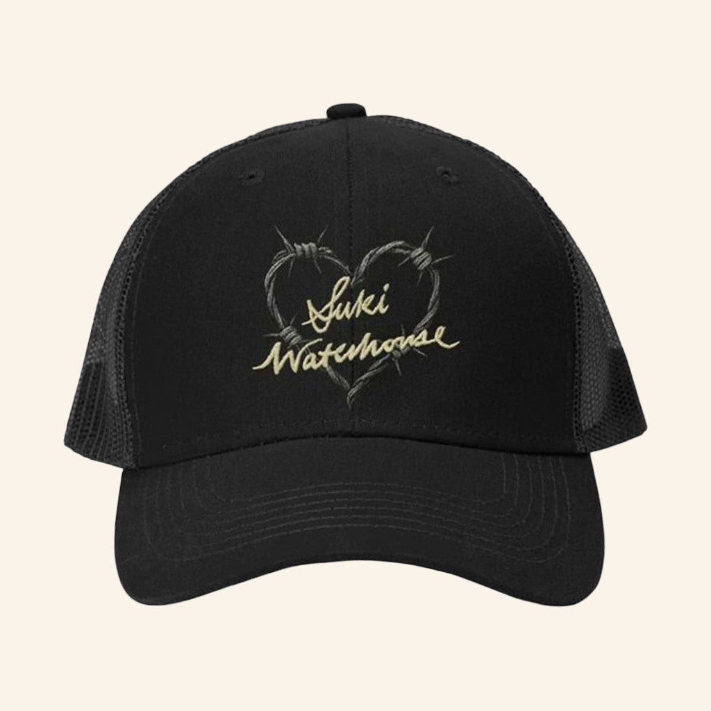 Suki Waterhouse Merch Suki Waterhouse Tour 2025 Embroidered Trucker Hat Gifts For Her - Lilybirchmarket