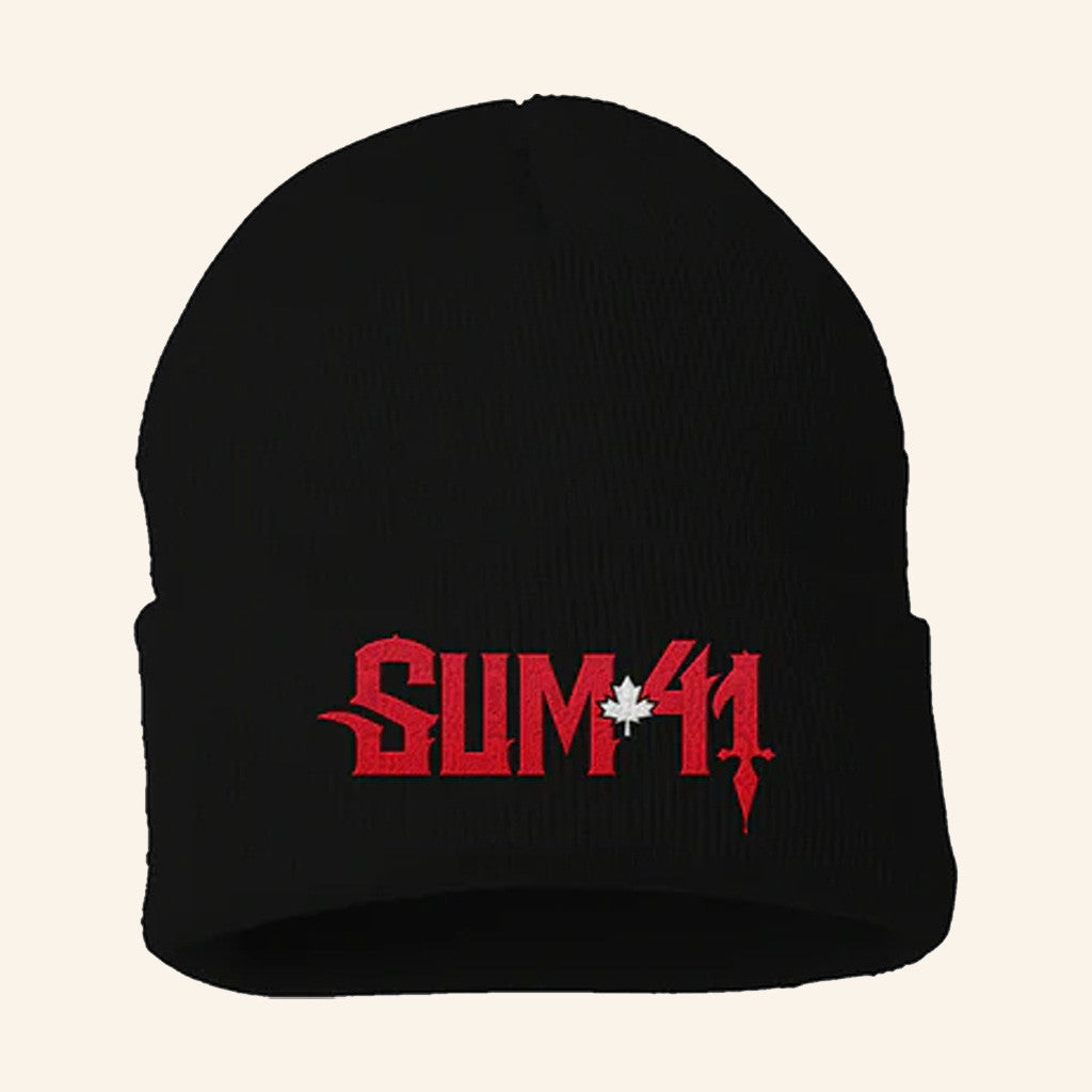 SUM 41 Merch Canada 2022 Maple Beanie Birthday Gifts For Rock Lovers - Lilybirchmarket