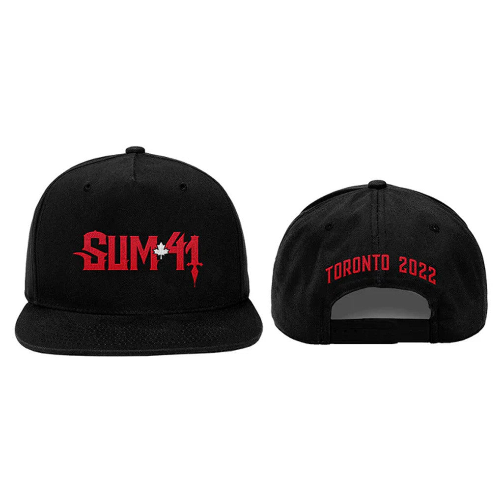 SUM 41 Merch Embroidered Canada 2022 Maple Toronto Snapback Hat Birthday Gifts For Rock Lovers - Lilybirchmarket