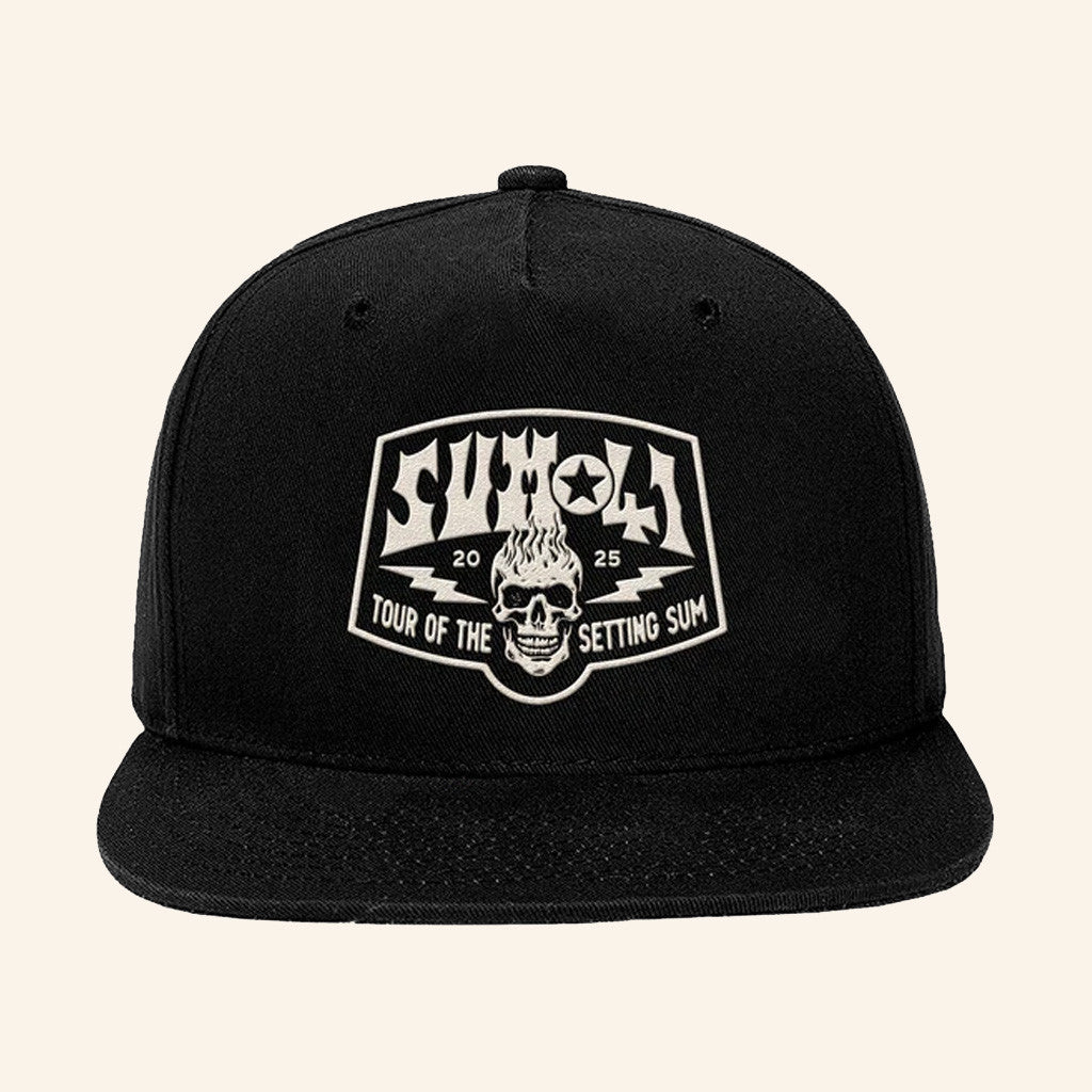 SUM 41 Merch Tour Of The Setting Sum Snapback Hat Embroidered Rock Lovers Gifts For Dad - Lilybirchmarket