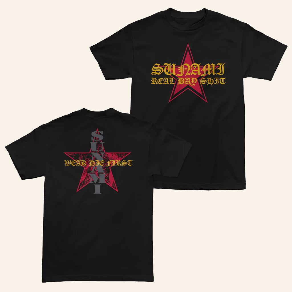 Sunami Merch Sunami Star Black T-Shirt Gifts Ideas For Husband - Lily Birch Market