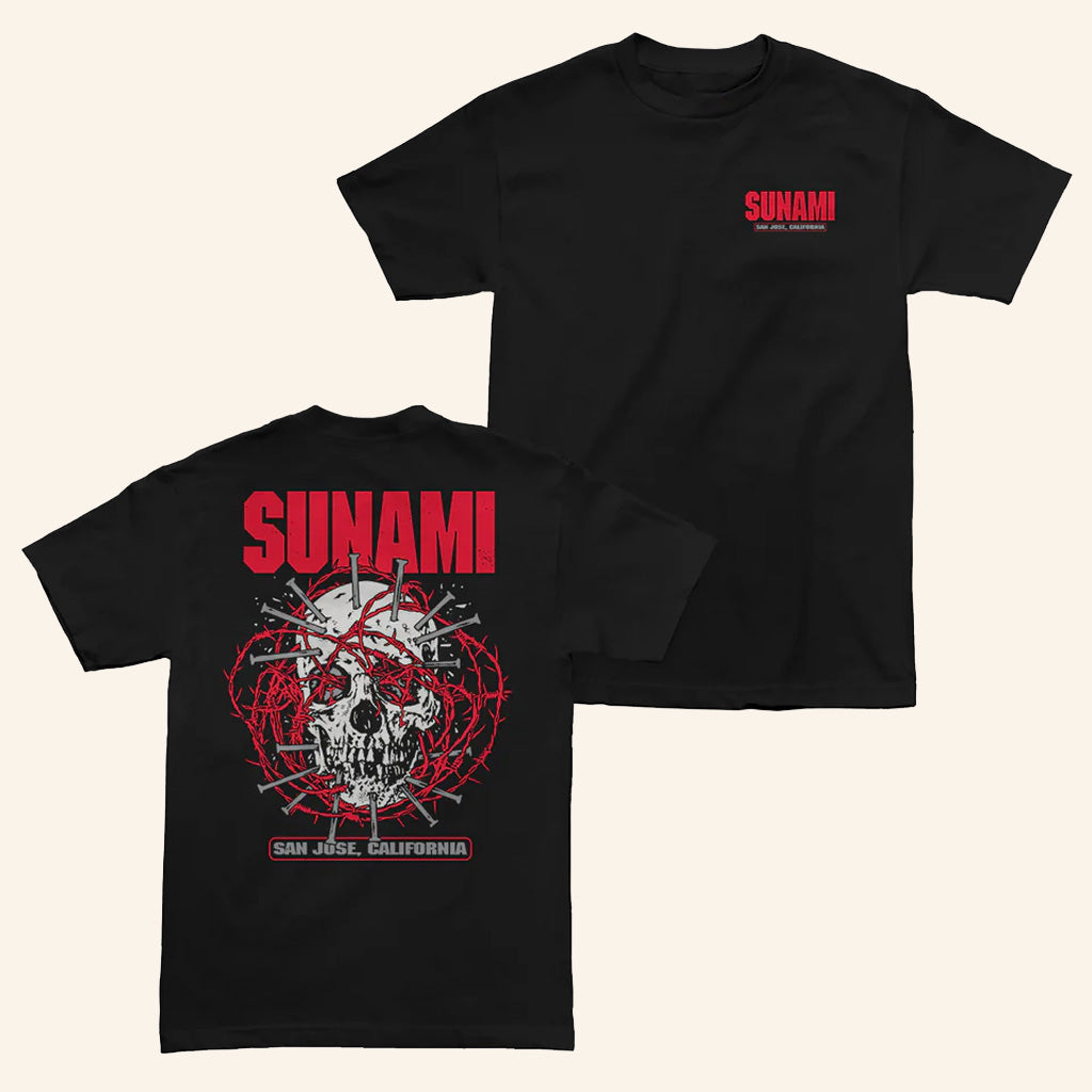 Sunami Merch Sunami Tangle Black T-Shirt Presents For Boyfriend - Lily Birch Market